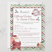 Sehr geehrter Santa | Kinder Personalisierter Brie (Vorderseite)