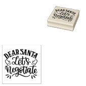 Sehr geehrter Santa Lass Negotiation Gummistempel (Stempel)