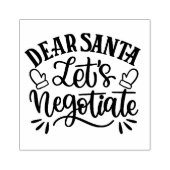 Sehr geehrter Santa Lass Negotiation Gummistempel (Prägung)