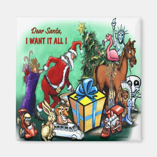 Sehr geehrter Santa Magnet (Vorne)