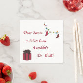 Sehr geehrter Santa Napkin Serviette (Beispiel)