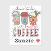 Sehr geehrter Santa | Niedliche Weihnachten Aufkleber (Blatt)