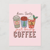 Sehr geehrter Santa | Niedliche Weihnachten Postkarte (Vorderseite)