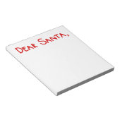 Sehr geehrter Santa Notizblock (angewinkelt)
