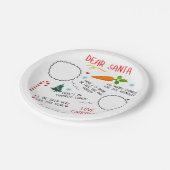 Sehr geehrter Santa Pappteller (Schrägansicht)