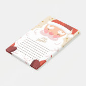 Sehr geehrter Santa Post-it Klebezettel (angewinkelt)