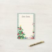 Sehr geehrter Santa Post-it Klebezettel (Auf Schreibtisch)