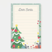 Sehr geehrter Santa Post-it Klebezettel (Vorderseite)