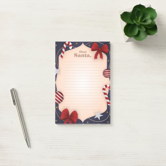 Sehr geehrter Santa Post-it Klebezettel (Büro)