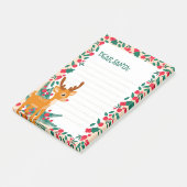 Sehr geehrter Santa Post-it Klebezettel (angewinkelt)