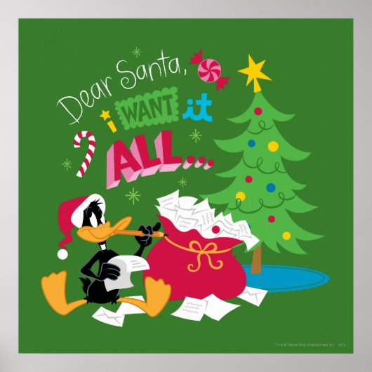 Sehr geehrter Santa Poster (Vorne)