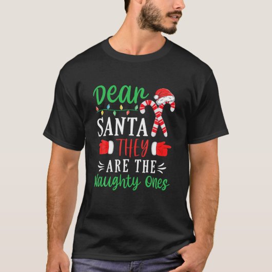 Sehr geehrter Santa, sie sind die schmucken Pajama T-Shirt (Vorderseite)