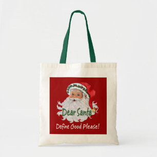Sehr geehrter Santa Tragetasche