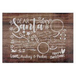 Sehr geehrter Santa Tray Schneidebrett