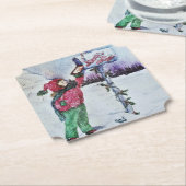 Sehr geehrter Santa Untersetzer (angewinkelt)