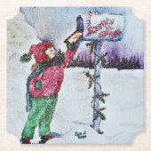 Sehr geehrter Santa Untersetzer (Vorderseite)