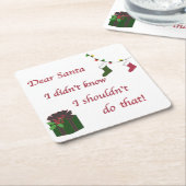 Sehr geehrter Santa Untersetzer (angewinkelt)