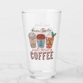 Sehr geehrter Santa | Weihnachtskaffee Glas (Rückseite)