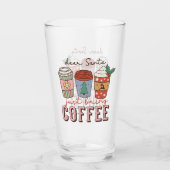 Sehr geehrter Santa | Weihnachtskaffee Glas (Vorderseite)
