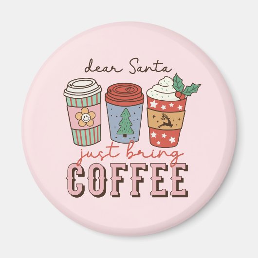 Sehr geehrter Santa | Weihnachtskaffee Magnet (Vorne)