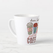 Sehr geehrter Santa | Weihnachtskaffee Milchtasse (Linke Ecke)