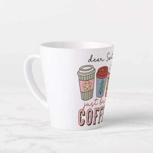 Sehr geehrter Santa | Weihnachtskaffee Milchtasse (Linke Ecke)