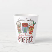 Sehr geehrter Santa | Weihnachtskaffee Milchtasse (Vorderseite)