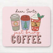 Sehr geehrter Santa | Weihnachtskaffee Mousepad (Vorne)