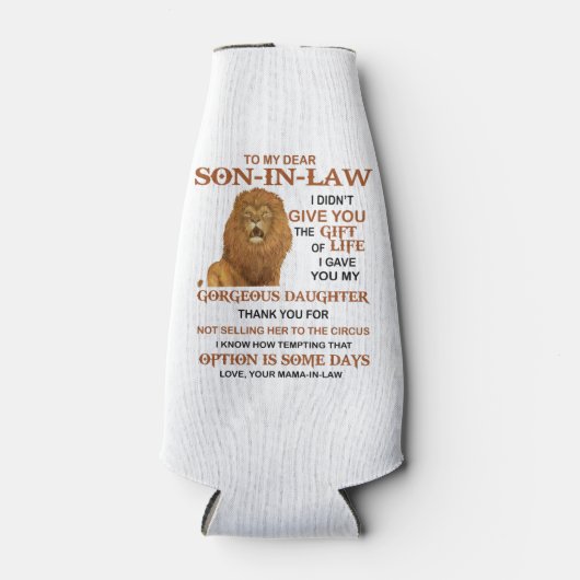 Sehr geehrter Schwiegersohn, ich habe dir nicht da Flaschenkühler (Vorderseite)