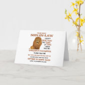 Sehr geehrter Schwiegersohn, ich habe dir nicht da Karte (Gelbe Blume)