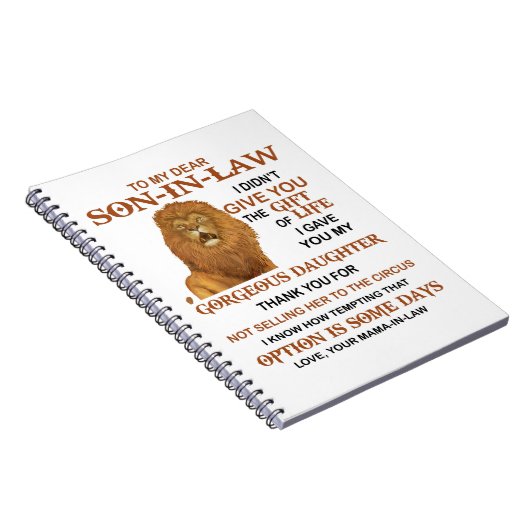 Sehr geehrter Schwiegersohn, ich habe dir nicht da Notizblock (Rechte Seite)