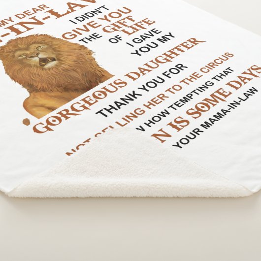 Sehr geehrter Schwiegersohn, ich habe dir nicht da Sherpadecke (3/4)