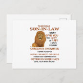 Sehr geehrter Sohn, ich habe dir meine wunderbare Postkarte (Vorne/Hinten)