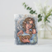 Sehr geehrter Tagebuch Postkarte (Stehend Vorderseite)