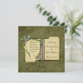 Sehr geehrter Tagebuch Save the Date Vintag (Stehend Vorderseite)