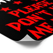 Sehr geehrter Trainer Bitte töte mich heute nicht  Poster (Ecke)