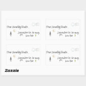 Sehr geehrter unirdischer Leser Rechteckiger Aufkleber (Blatt)