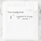 Sehr geehrter unirdischer Leser Rechteckiger Aufkleber (Tasche)