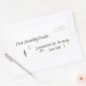 Sehr geehrter unirdischer Leser Rechteckiger Aufkleber (Umschlag)