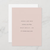 Sehr geehrter Valentine Mitteilungskarte (Vorne/Hinten)