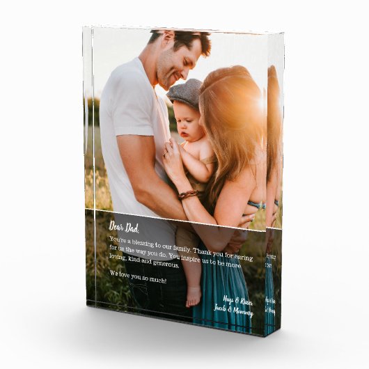 Sehr geehrter Vater - Benutzerdefiniertes Foto (Rechts)