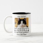 Sehr geehrter Vater, danke, dass du mein Vater bis Zweifarbige Tasse (Links)