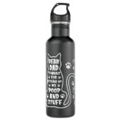 Sehr geehrter Vater danke, dass du meinen Kack auf Edelstahlflasche (Vorderseite)