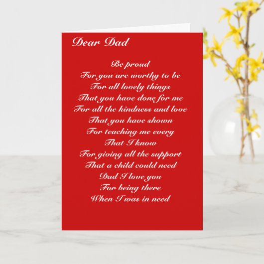 Sehr geehrter Vater, die Hochzeit Karte (Gelbe Blume)