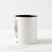 Sehr geehrter Vater, Personalisiertes Foto und Nam Zweifarbige Tasse (Mittel)