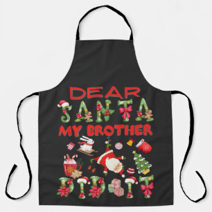 Sehr geehrter Weihnachtsbruder hat es Humorvolles  Schürze