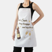 Sehr geehrter Weihnachtsmann Champagner-Design Schürze (InSitu)