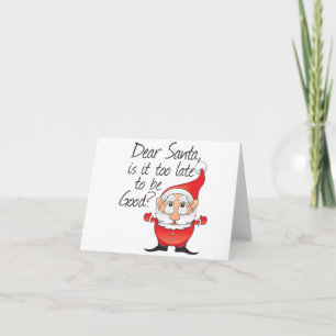 Sehr geehrter Weihnachtsmann Feiertagskarte