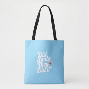 Sehr geehrter Weihnachtsmann hat es getan Digital Tasche