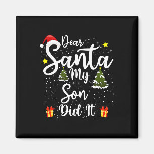 Sehr geehrter Weihnachtsmann, hat es sonniges Weih Magnet